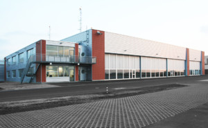 Ansicht Hubschrauberhangar Flughafen Dresden