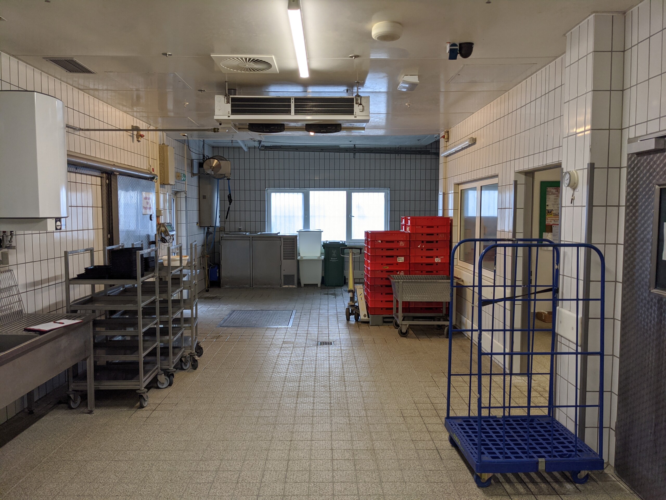Fleischvorbereitung Einzelhandel vor der Schadensanierung
