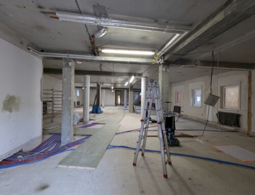 Baustart Innenausbau: Bankfiliale in Wilsdruff